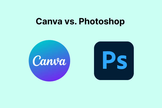 مقارنة Canva و Photoshop